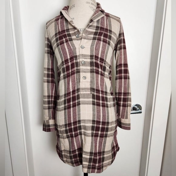 Vintage Plaid Flannel Shirt Dress - Picture 7 of 14